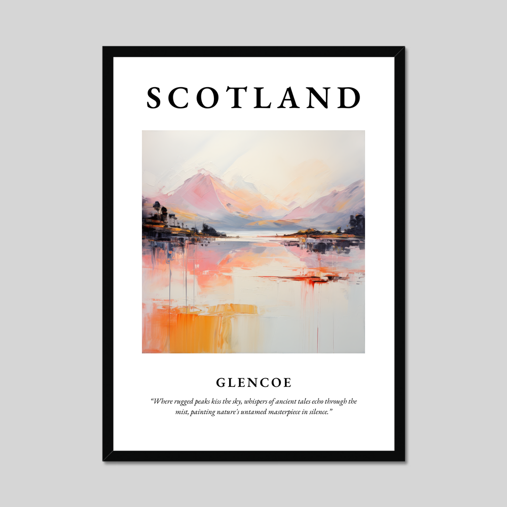 Poster of Glencoe, Scotland.