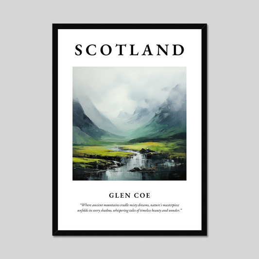 Poster of Glen Coe, Scotland.