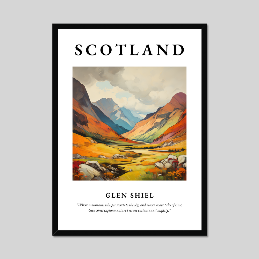 Poster of Glen Shiel, Scotland.