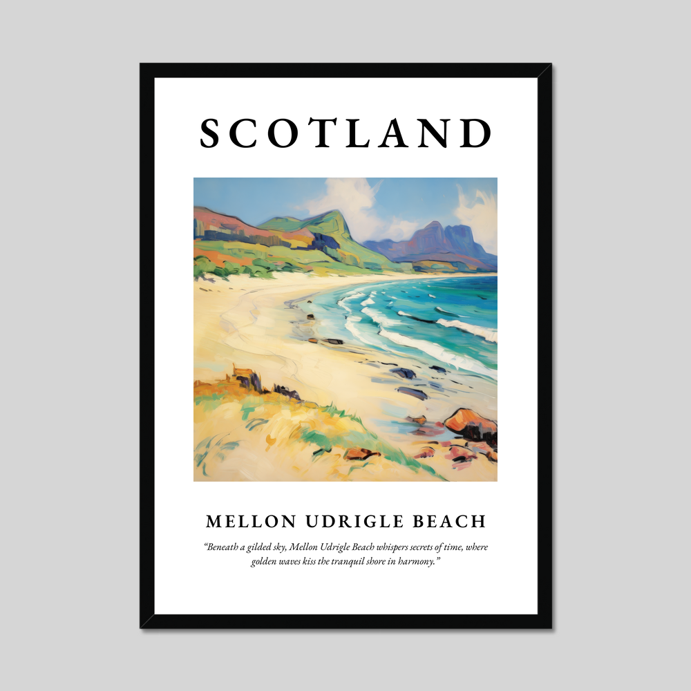 Poster of Mellon Udrigle Beach, Scotland.