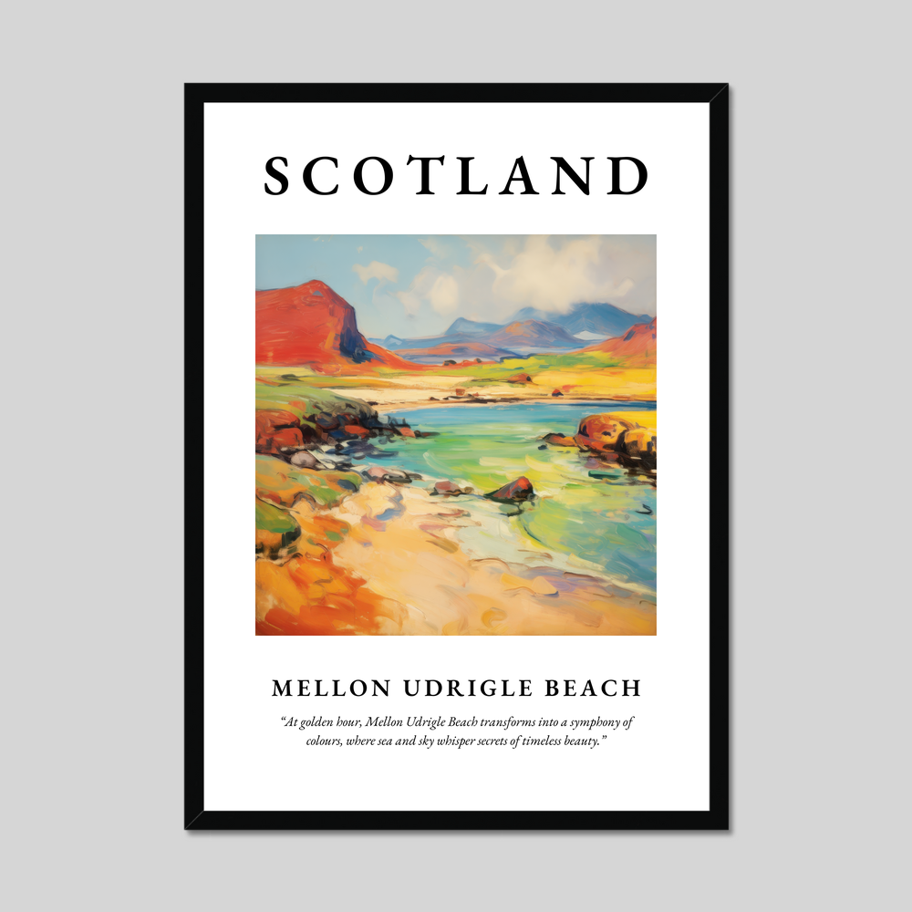 Poster of Mellon Udrigle Beach, Scotland.