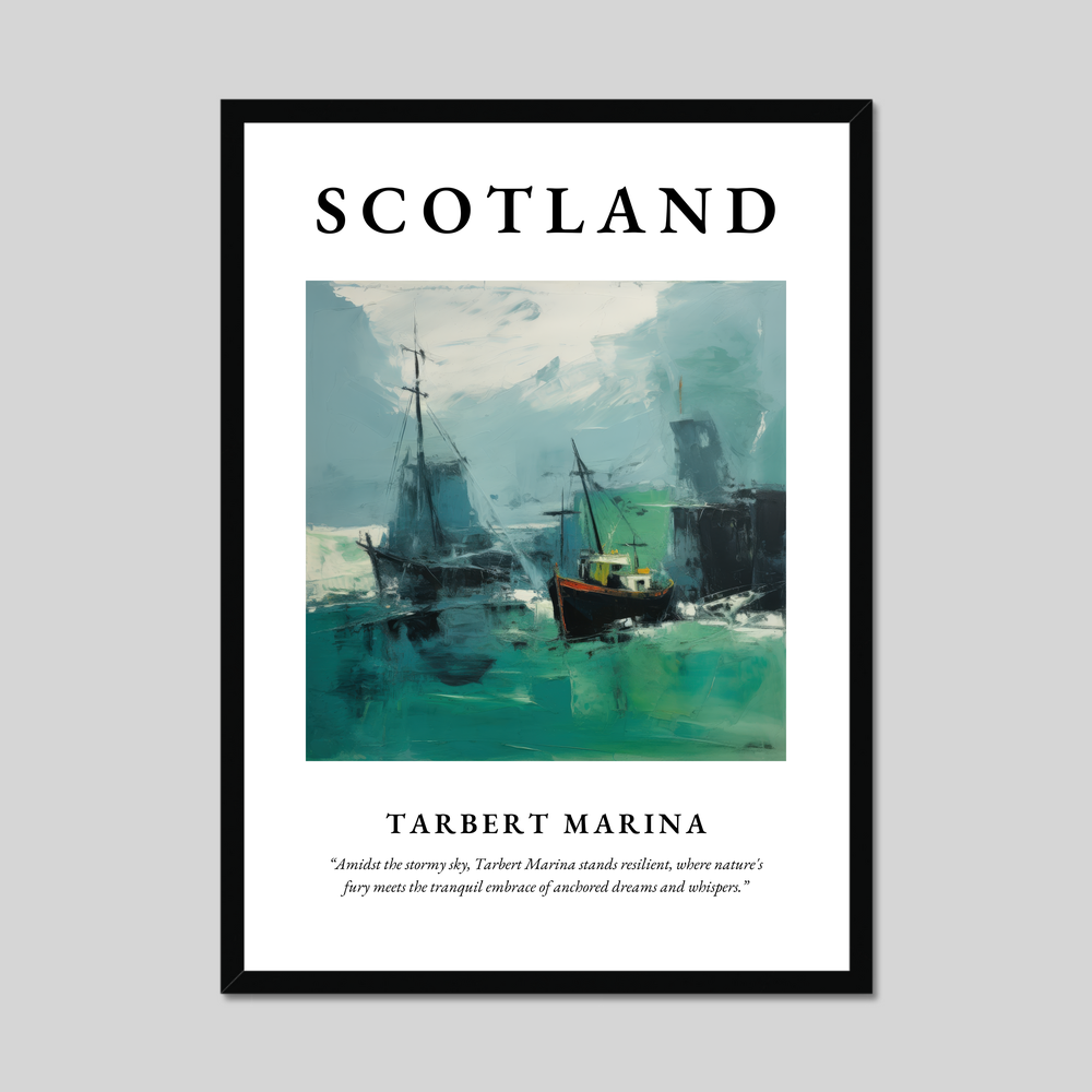 Poster of Tarbert Marina, Scotland.