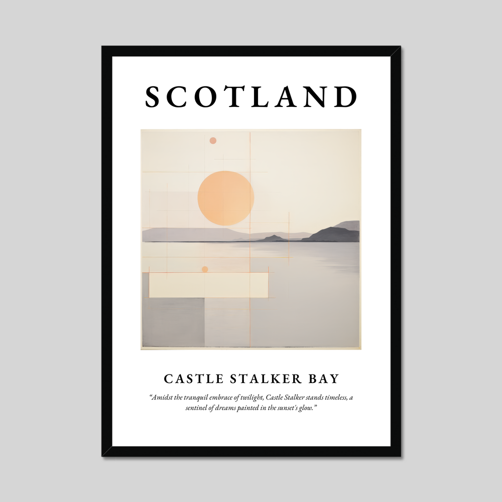 Poster of Castle Stalker Bay, Scotland.