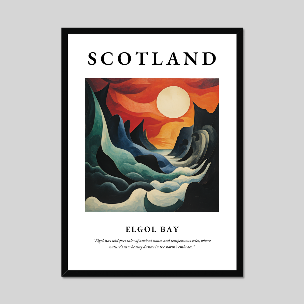 Poster of Elgol Bay, Scotland.