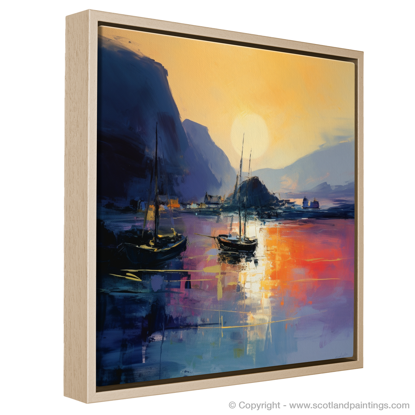 Dusk at Portree Harbour: An Abstract Ode