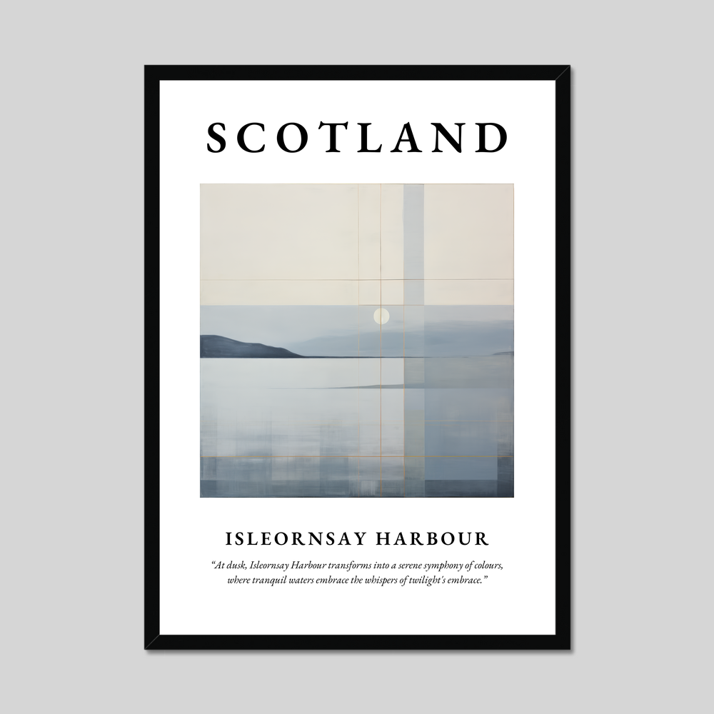 Poster of Isleornsay Harbour, Scotland.