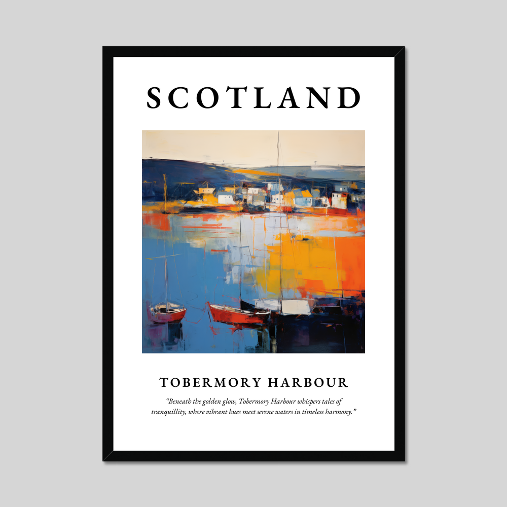 Poster of Tobermory Harbour, Scotland.