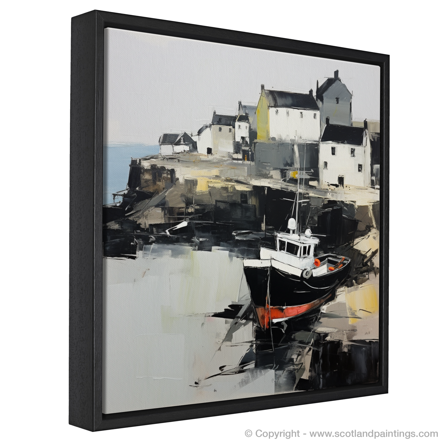 Portsoy Harbour Whispers in Abstract