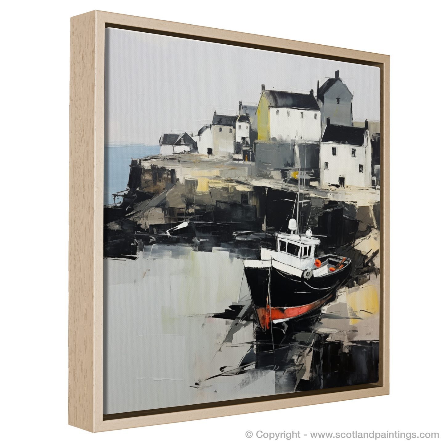 Portsoy Harbour Whispers in Abstract