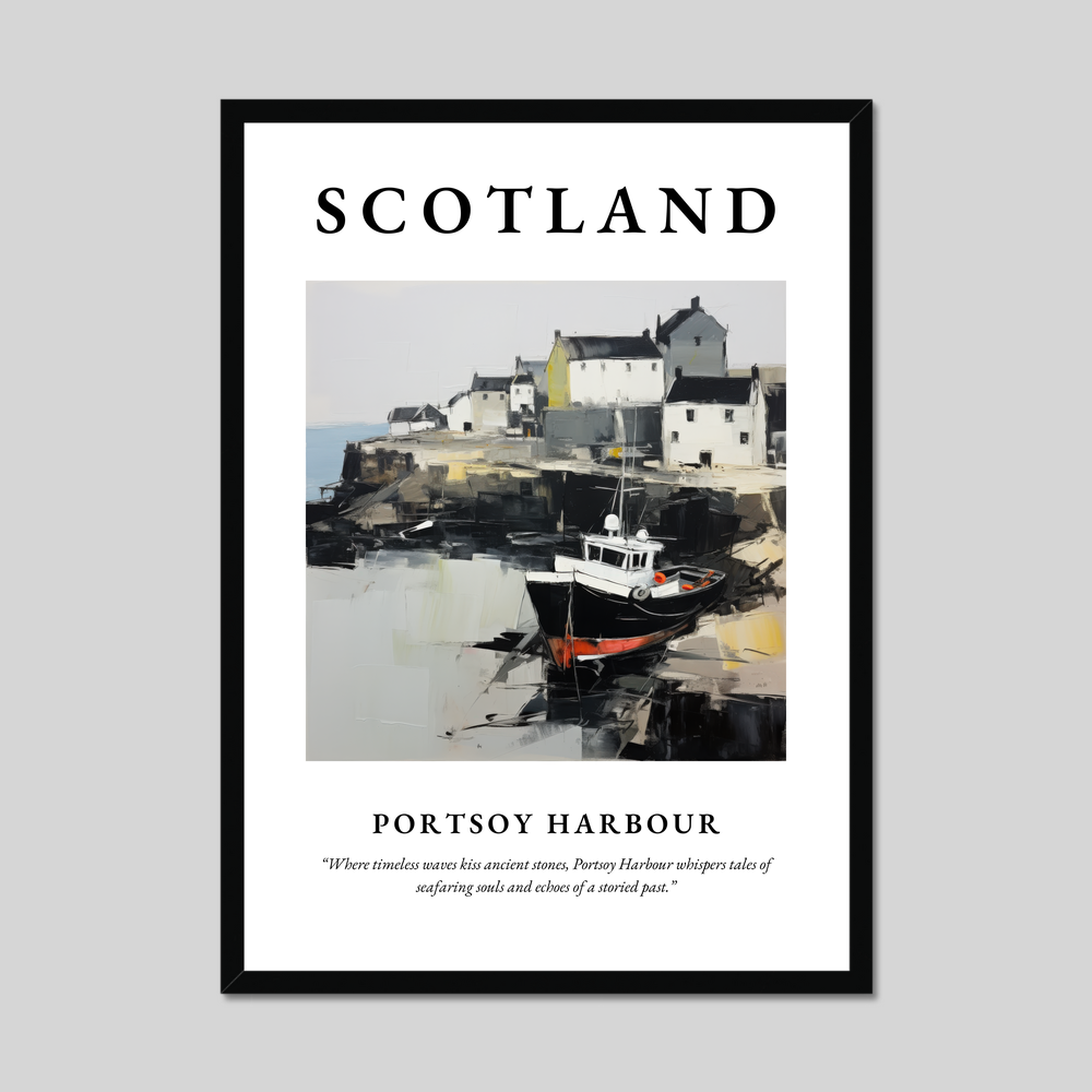 Poster of Portsoy Harbour, Scotland.