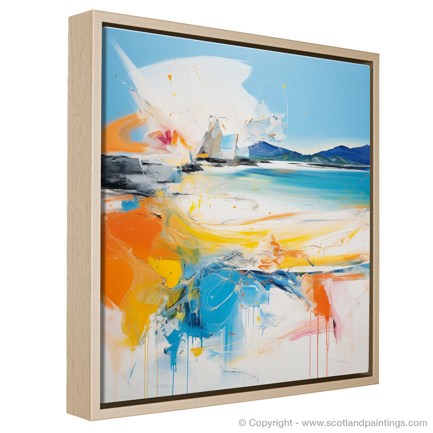 Kiloran Bay Rhapsody: An Abstract Expressionist Ode to Scottish Beaches