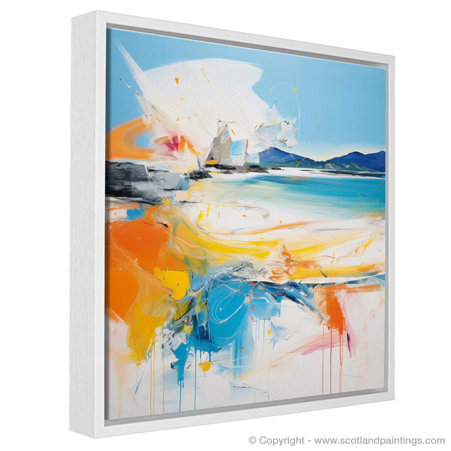Kiloran Bay Rhapsody: An Abstract Expressionist Ode to Scottish Beaches