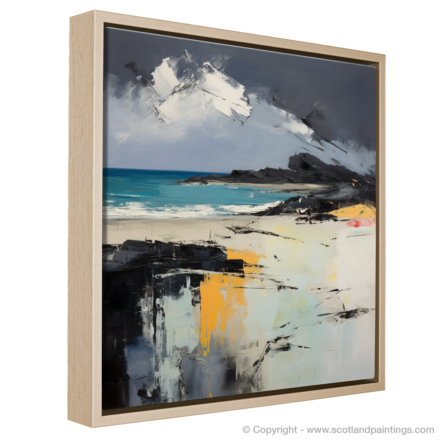 Storm's Embrace: An Abstract Ode to Camusdarach Beach