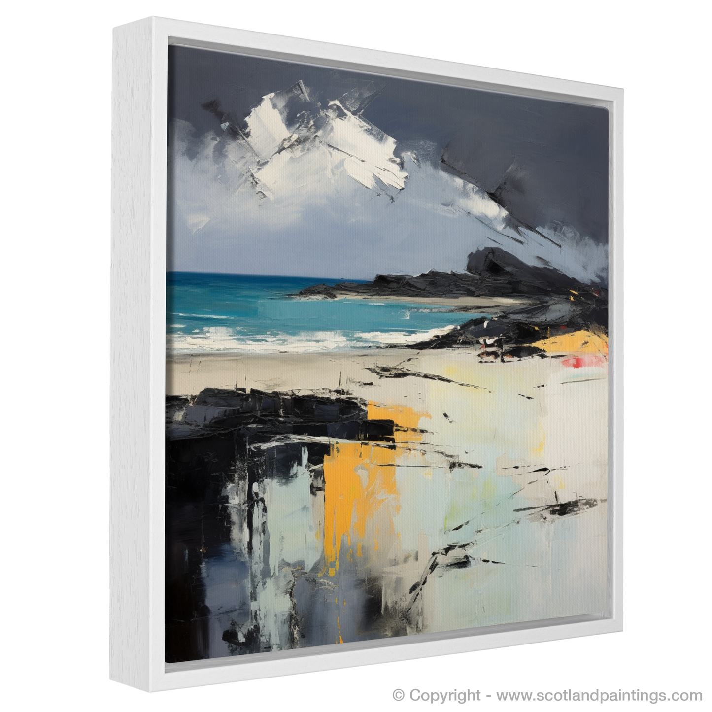 Storm's Embrace: An Abstract Ode to Camusdarach Beach