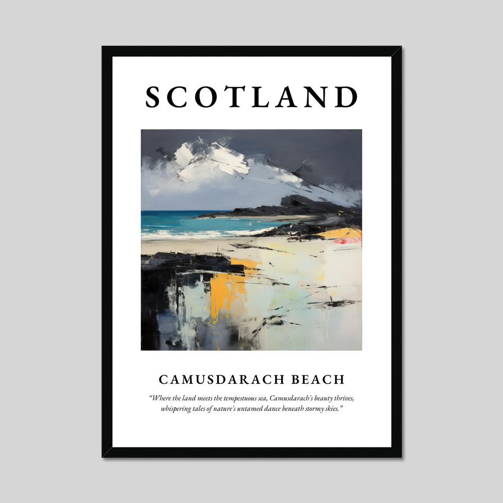 Poster of Camusdarach Beach, Scotland.