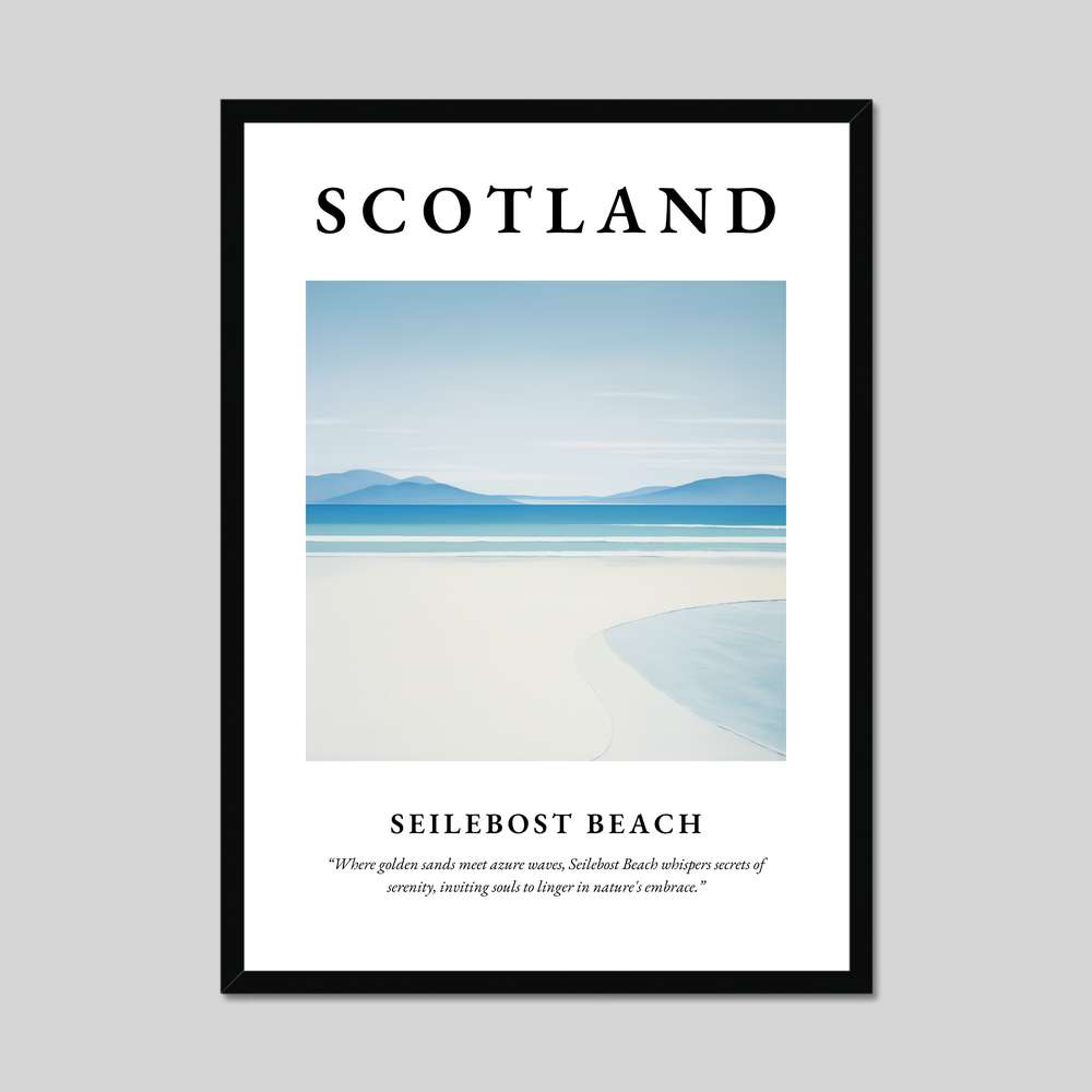 Poster of Seilebost Beach, Scotland.