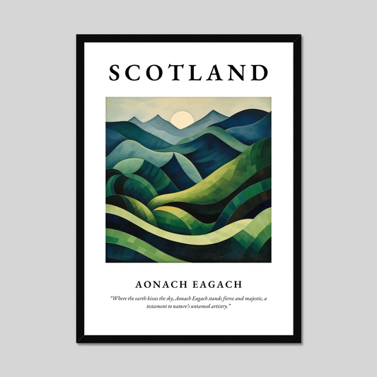 Poster of Aonach Eagach, Scotland.