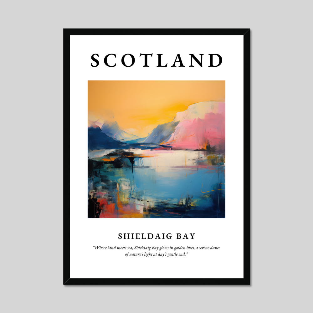 Poster of Shieldaig Bay, Scotland.