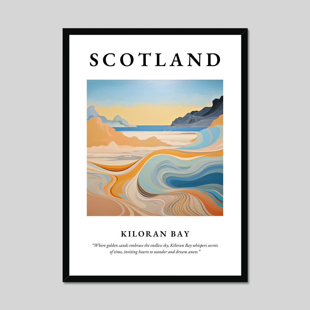 Poster of Kiloran Bay, Scotland.