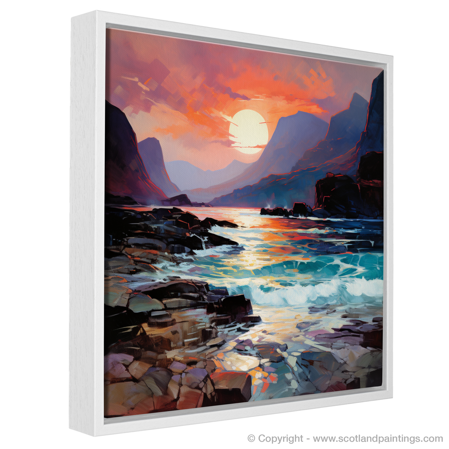 Elgol Bay at Sunset: An Impressionist Ode to Scottish Coves