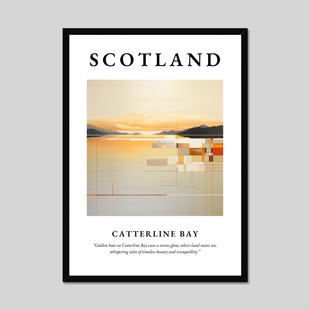 Poster of Catterline Bay, Scotland.