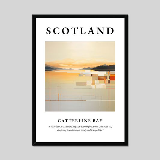 Poster of Catterline Bay, Scotland.