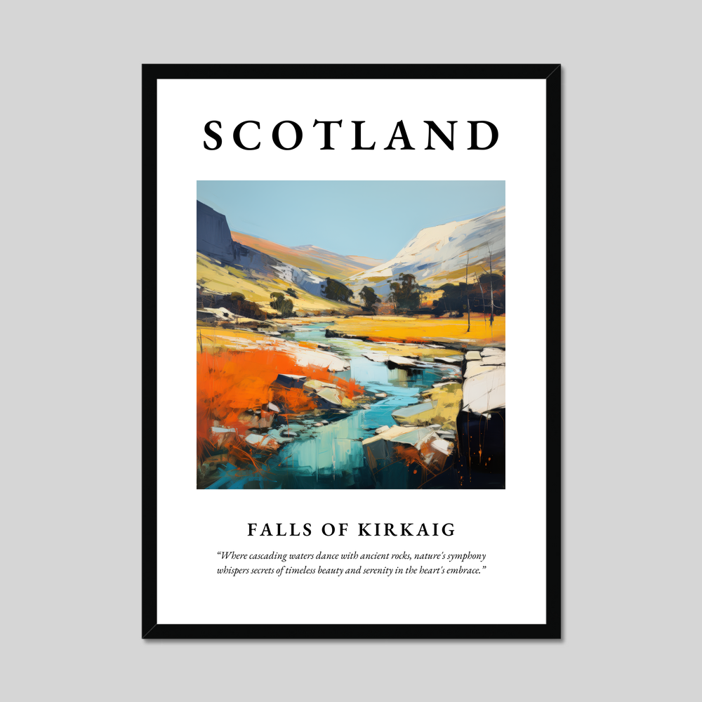 Poster of Falls of Kirkaig, Scotland.