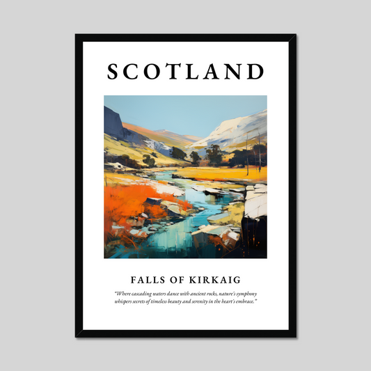 Poster of Falls of Kirkaig, Scotland.