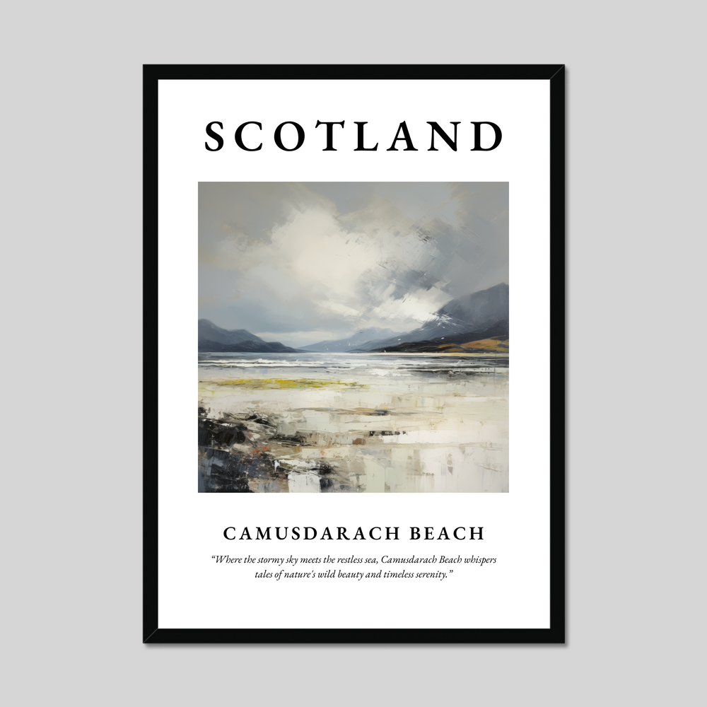 Poster of Camusdarach Beach, Scotland.