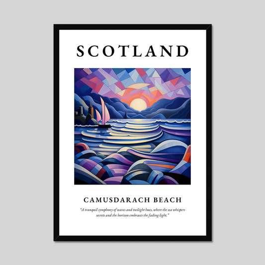 Poster of Camusdarach Beach, Scotland.