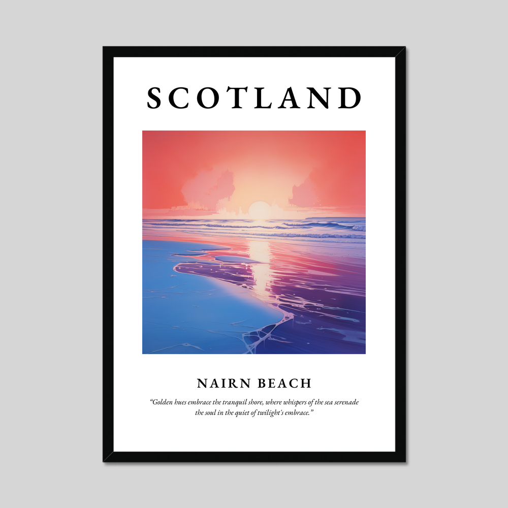 Poster of Nairn Beach, Scotland.