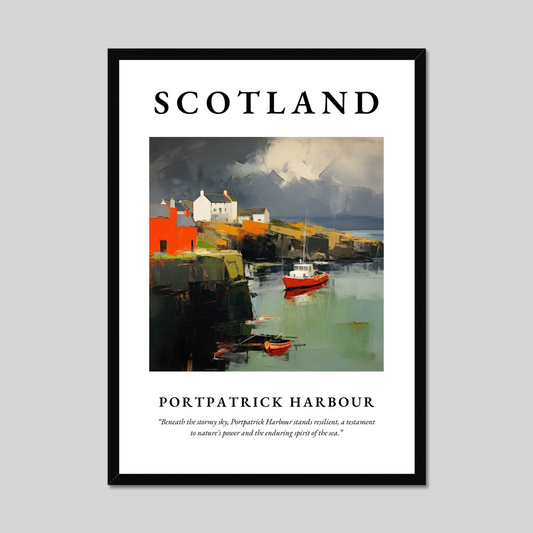 Poster of Portpatrick Harbour, Scotland.