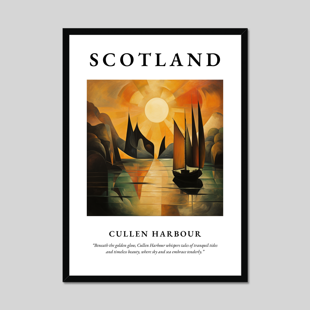 Poster of Cullen Harbour, Scotland.