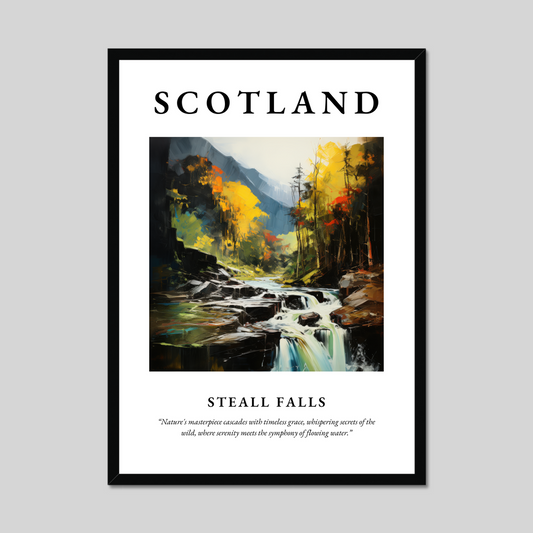 Poster of Steall Falls, Scotland.