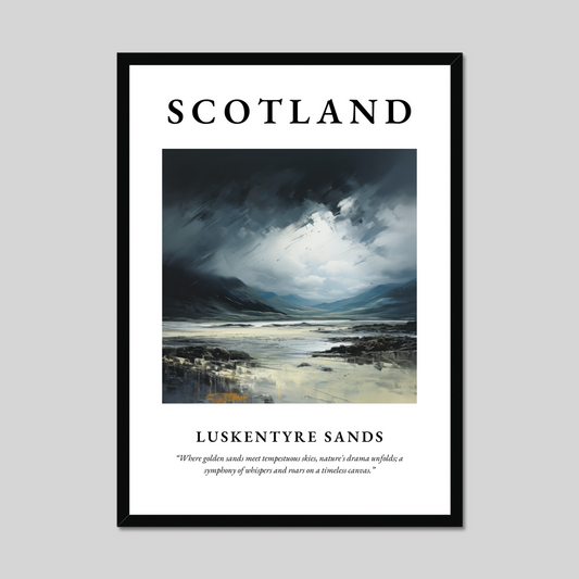 Poster of Luskentyre Sands, Scotland.