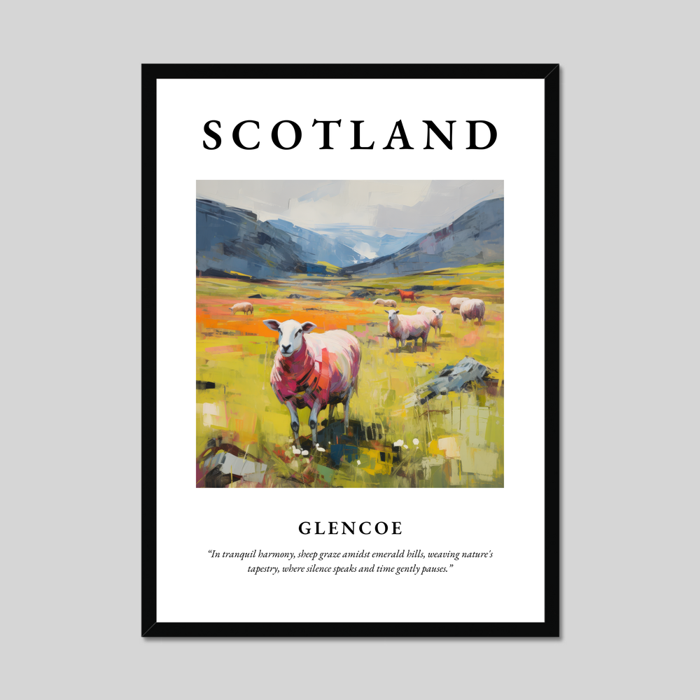 Poster of Glencoe, Scotland.