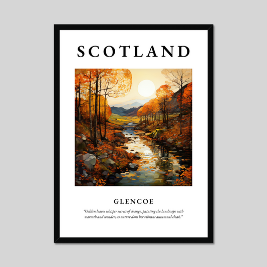 Poster of Glencoe, Scotland.