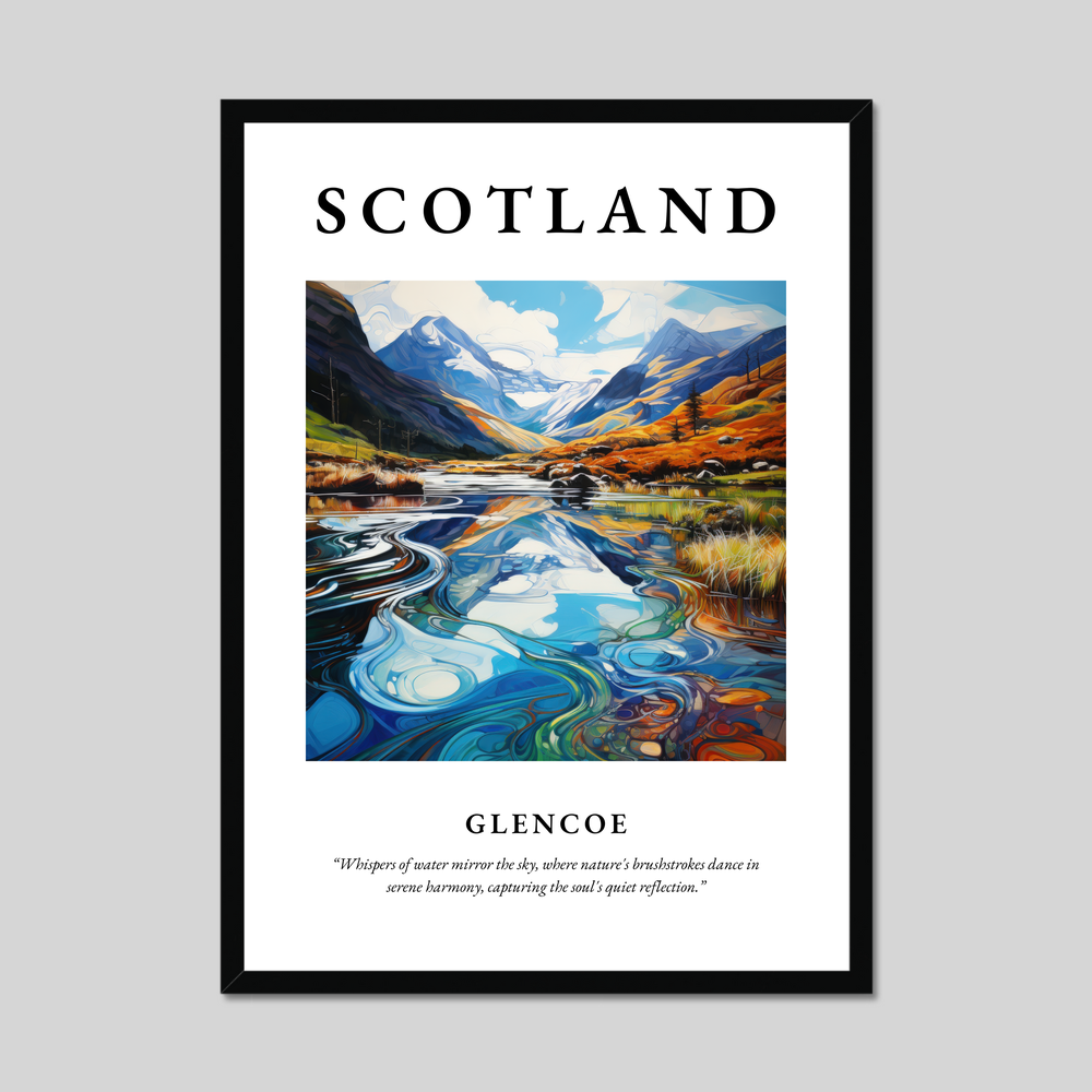 Poster of Glencoe, Scotland.