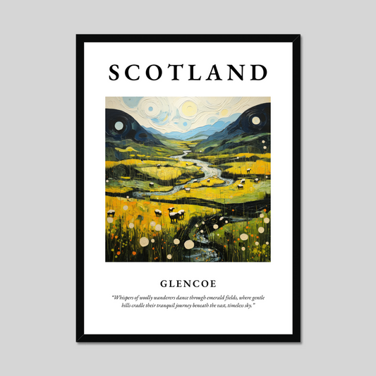 Poster of Glencoe, Scotland.