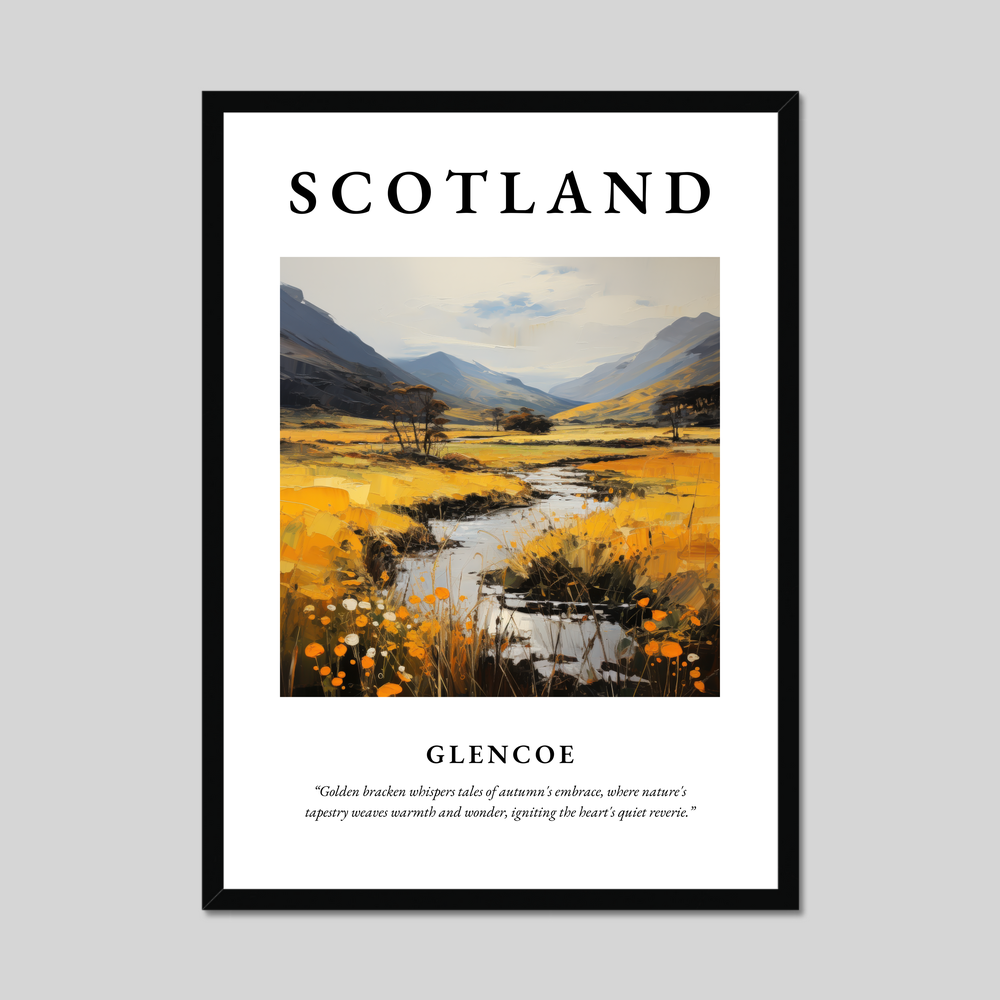 Poster of Glencoe, Scotland.