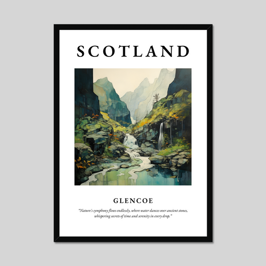 Poster of Glencoe, Scotland.