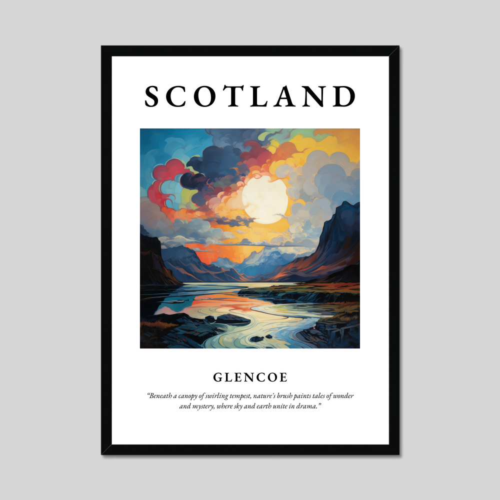 Poster of Glencoe, Scotland.