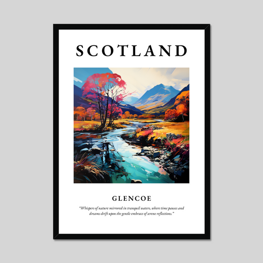 Poster of Glencoe, Scotland.