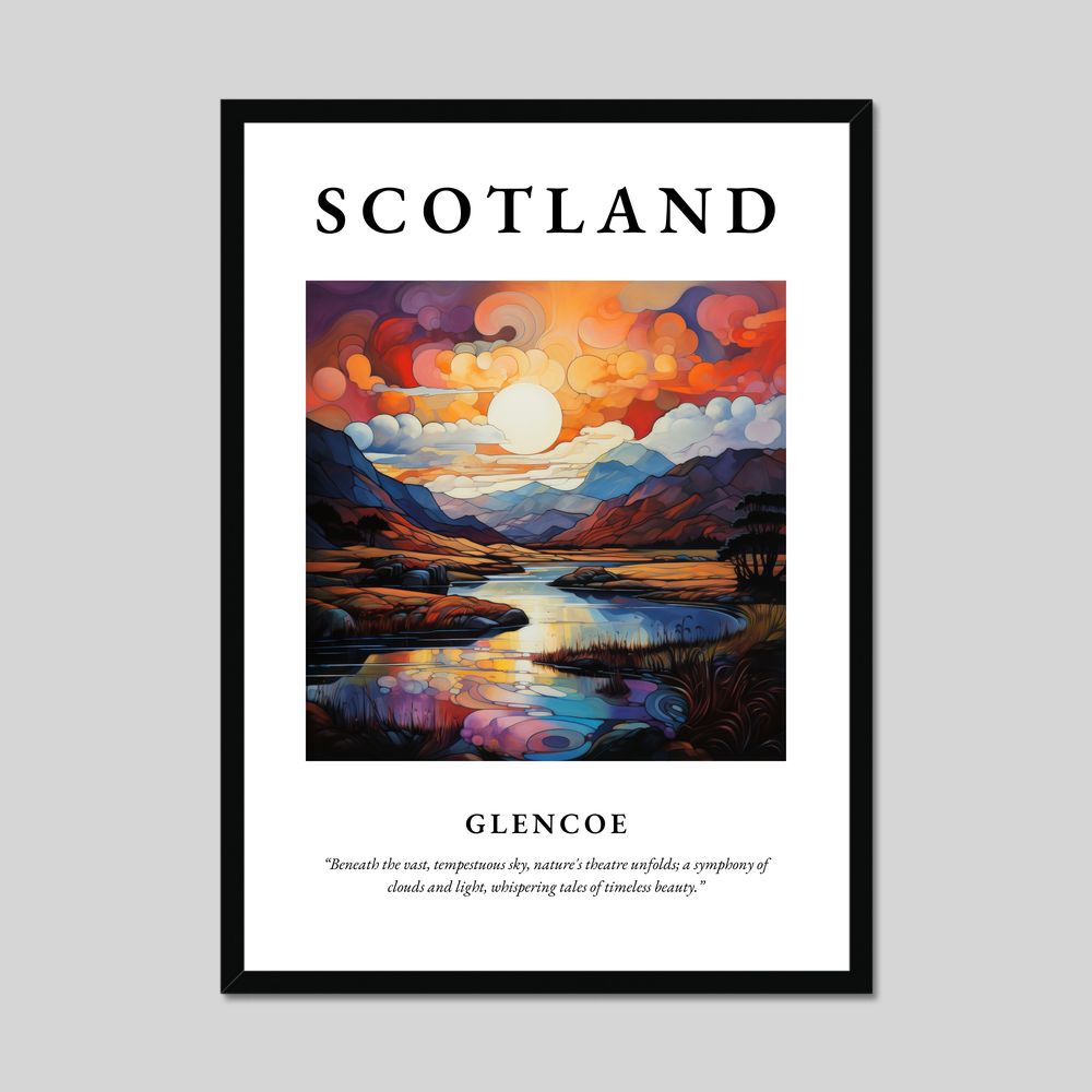 Poster of Glencoe, Scotland.