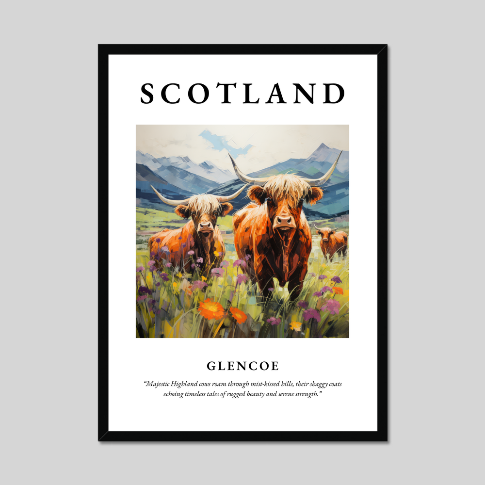 Poster of Glencoe, Scotland.