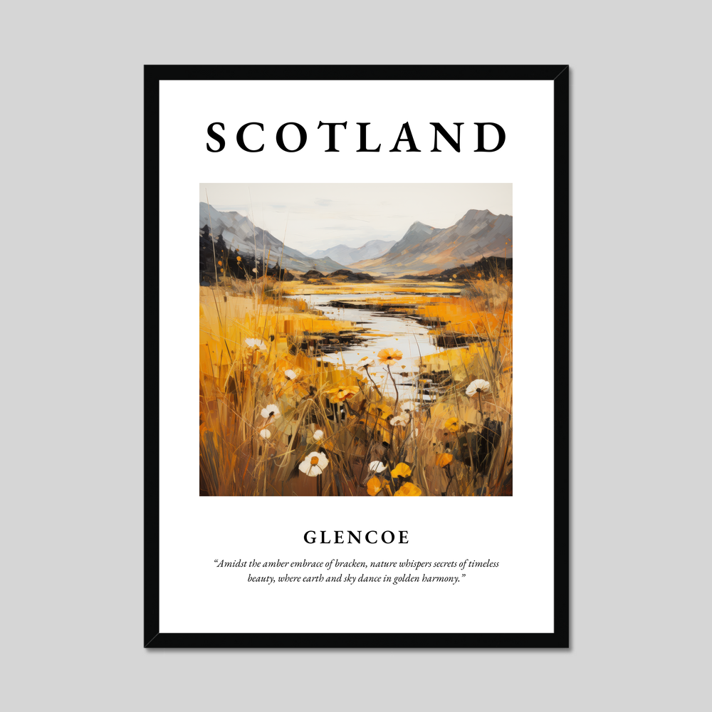 Poster of Glencoe, Scotland.