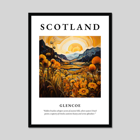 Poster of Glencoe, Scotland.