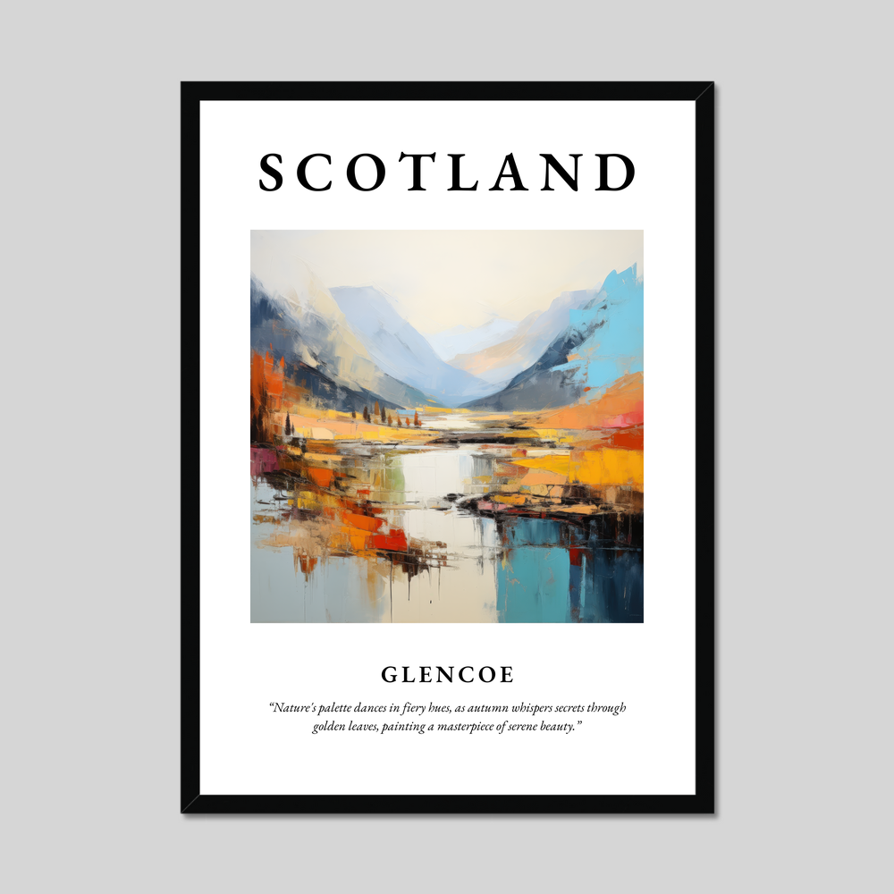 Poster of Glencoe, Scotland.