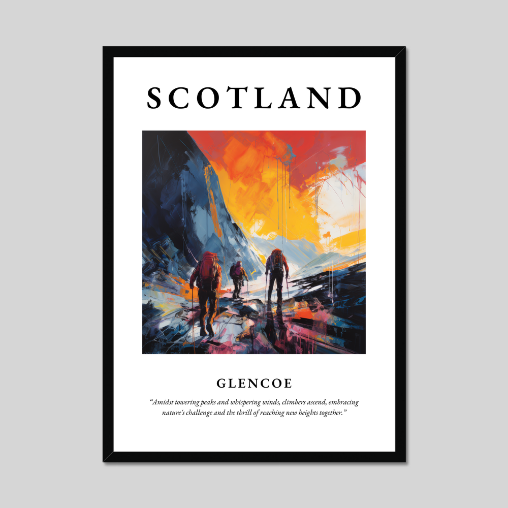 Poster of Glencoe, Scotland.