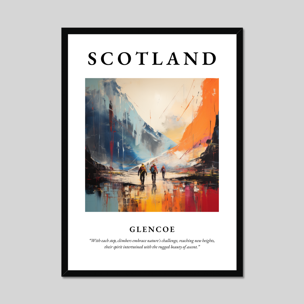 Poster of Glencoe, Scotland.